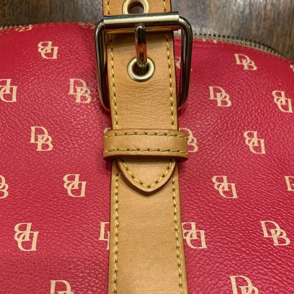 Dooney & Bourke - Vintage Pink Logo Double Handle Handbag - EUC - Picture 8 of 12